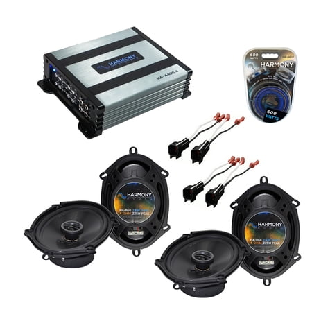 Fits Ford Explorer 2002-2005 Harmony Speaker (2) R68 & HA-A400.4 Amp