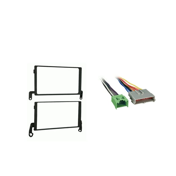 Fits Ford F-150 1997-1998 Double DIN Stereo Harness Radio Install Dash Kit