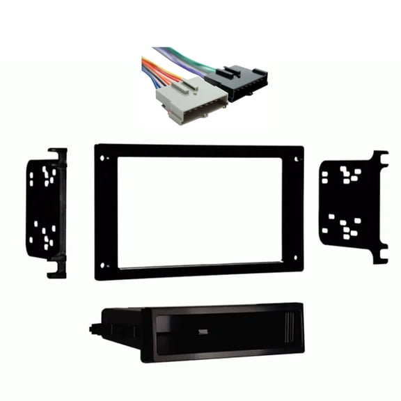 Fits Ford Mustang 1987-1993 Single DIN Stereo Harness Radio Install Dash Kit