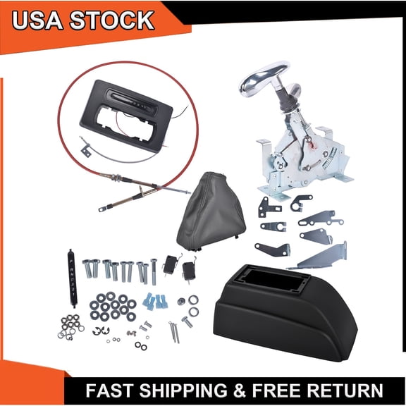 Fits GM TH400 TH350 TH250 700R4 Ford C4/C6 E40D/4R100 Automatic Ratchet Shifter