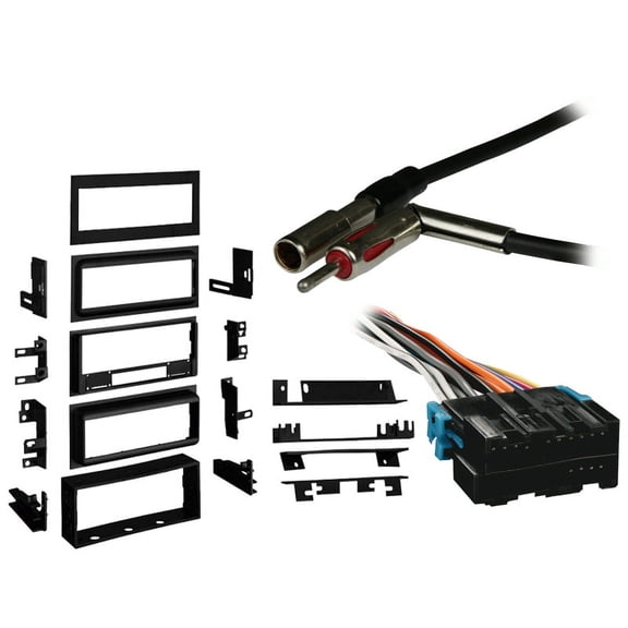 Fits GMC Safari Mini Van 1991-1995 Single DIN Harness Radio Install Dash Kit