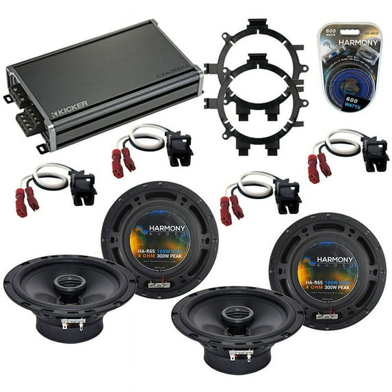Fits GMC Yukon/Yukon XL 2003-2006 Speaker Upgrade Harmony R5 R65 & CXA360.4 Amp