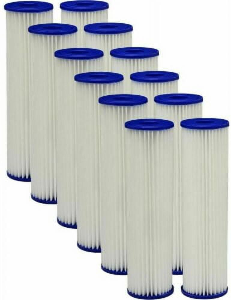 Fits HDX HDX2PF4 Pleated Household Water Filters 12 pack: Reduces Sediment