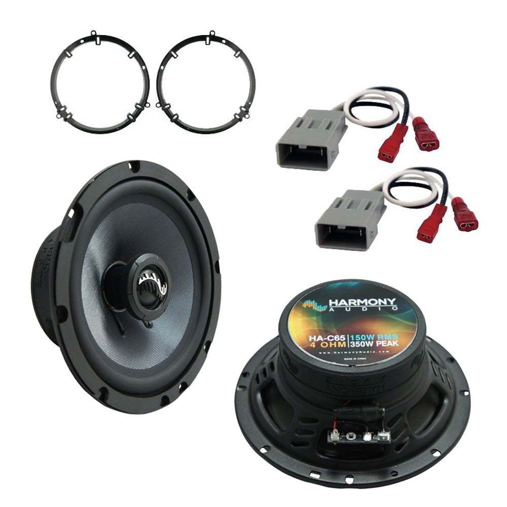 Harmony Audio HA-C65 & HA-C69 Speaker Package For 1998-2002 Honda Accord - 6.5" 350W & 6x9" 500W Carbon Replacement Speakers With Harness