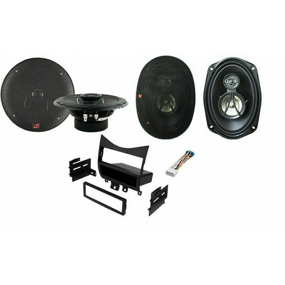 Fits Honda Accord 2003-2007 1-Din Installation Kit With Front And Rear Speakers