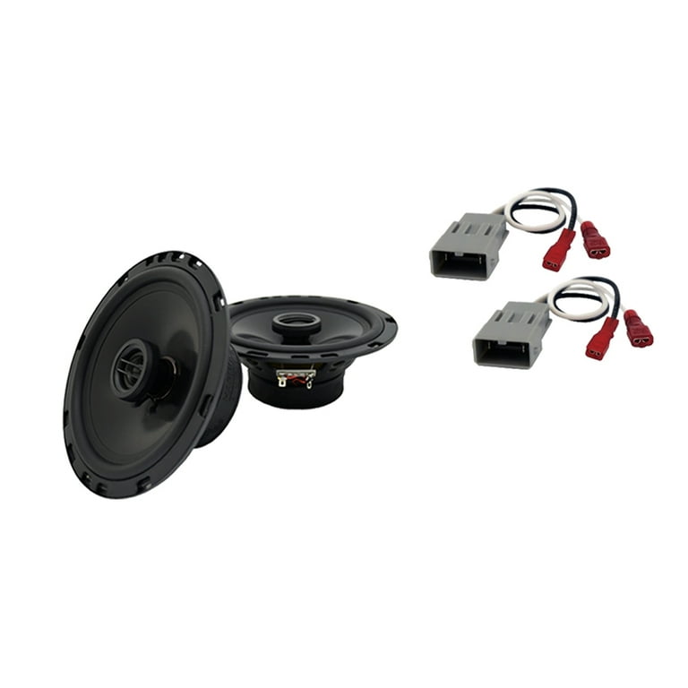 Harmony Audio HA-R65 6.5" Car Speakers + Harness - Direct Fit For Honda CR-V 2002-2006 Rear Door, 100W RMS