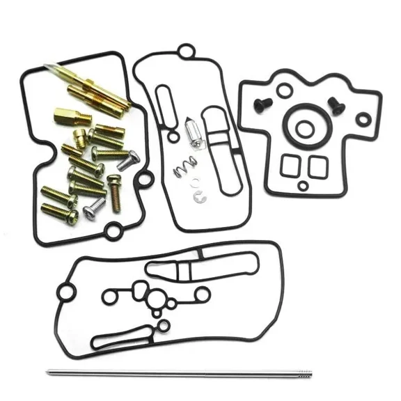 Fits Honda CRF250R CRF250X CRF450R CRF450X TRX450R TRX450ER 2002-2017 Carburetor Repair Kit with Gaskets and Jets Replacement