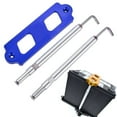 thumbnail image 2 of Blue Anodized Battery Hold Down Bracket & Tie Down For Honda Civic - WUTONG 2 of 6