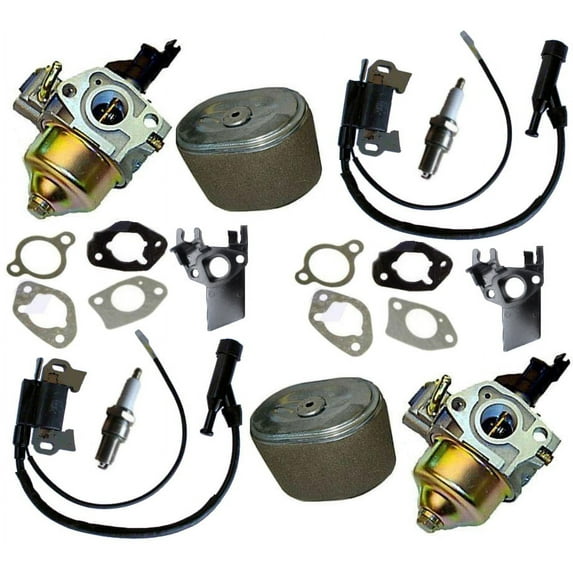 Fits Honda GX270 9HP 2 Pack Air Filters Spark Plugs Ignition Coils And Carburetor