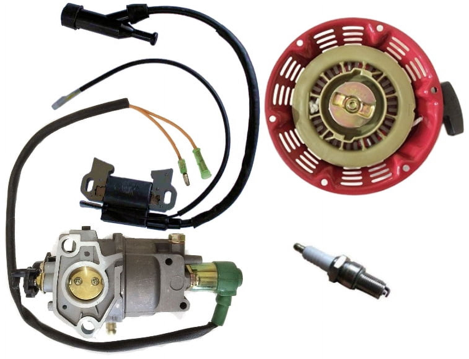 Fits Honda GX340 11HP Recoil Generator Carburetor Ignition Coil Spark ...