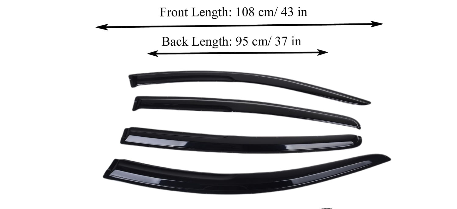 Honda Ridgeline Accessories In-Channel Rain Guards For 2017-2025 Honda Ridgeline - Smoke Window Vent Visors 4-Piece Set 2025 Ram 1500 - Foto 10