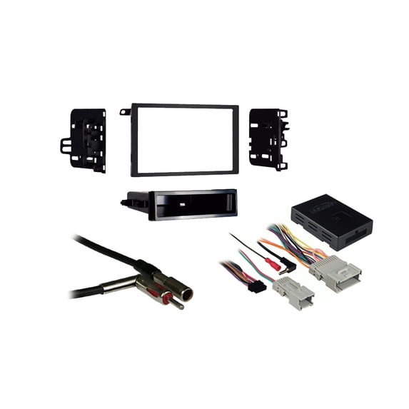 Fits Hummer H2 2003-2007 Double DIN Aftermarket Harness Radio Install Dash Kit