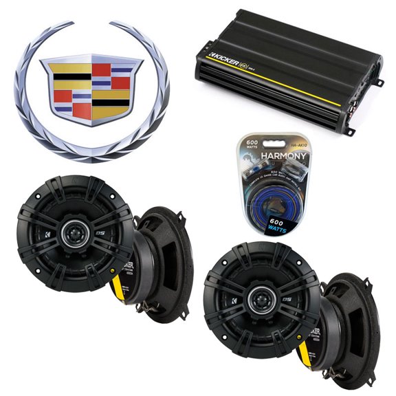 Fits Hyundai Accent 2000-2001 Speaker Replacement Kicker (2) DSC5 & CX300.4 Amp - Factory Certified