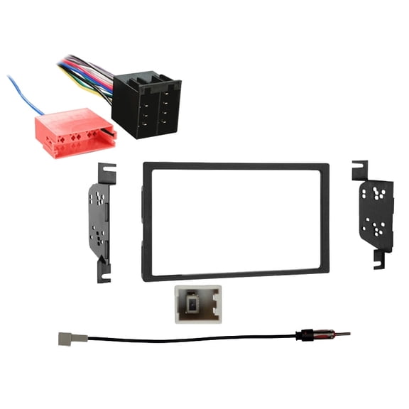 Fits Hyundai Elantra 09-10 w/ Radio Delete Plate Metra Double DIN Dash Kit with Harmony Radio Harness