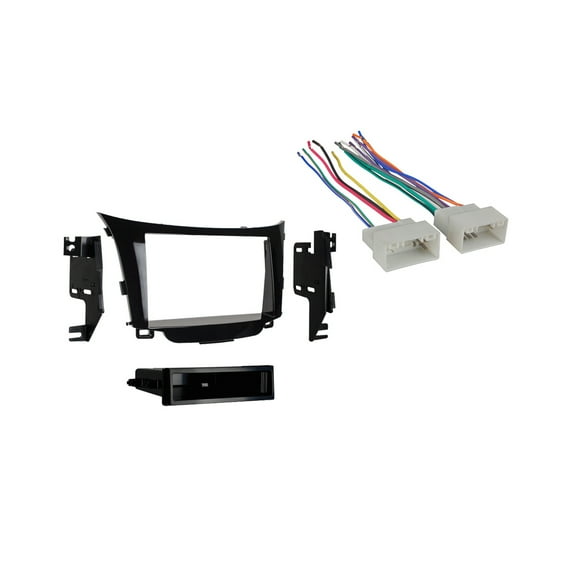 Fits Hyundai Elantra GT 13-17 Multi DIN Stereo Harness Radio Install Dash Kit