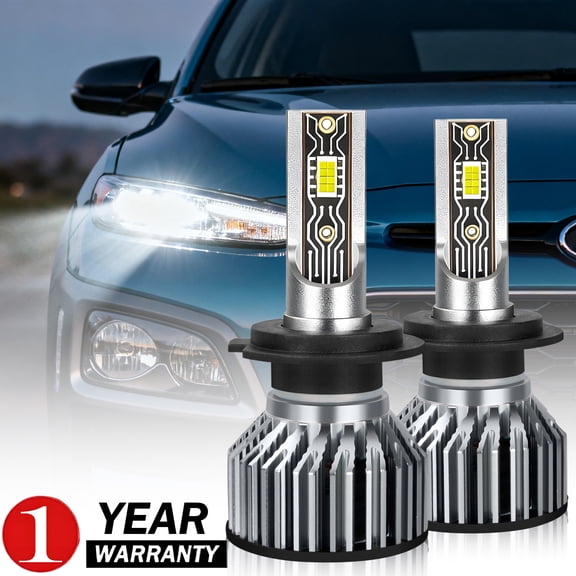 Fits Hyundai Kona 2018-2020 LED Headlight Set, Super Bright, High/Low Beam, Plug & Play, 2-Pack