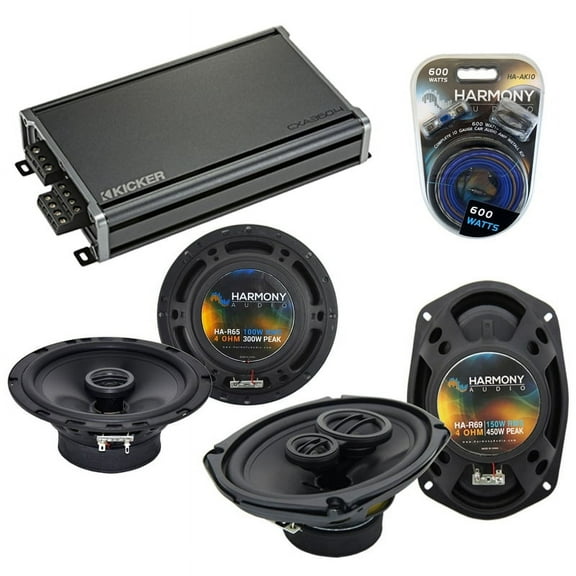 Fits Hyundai Tiburon 1997-2001 Speaker Upgrade Harmony R65 R69 & CXA360.4 Amp