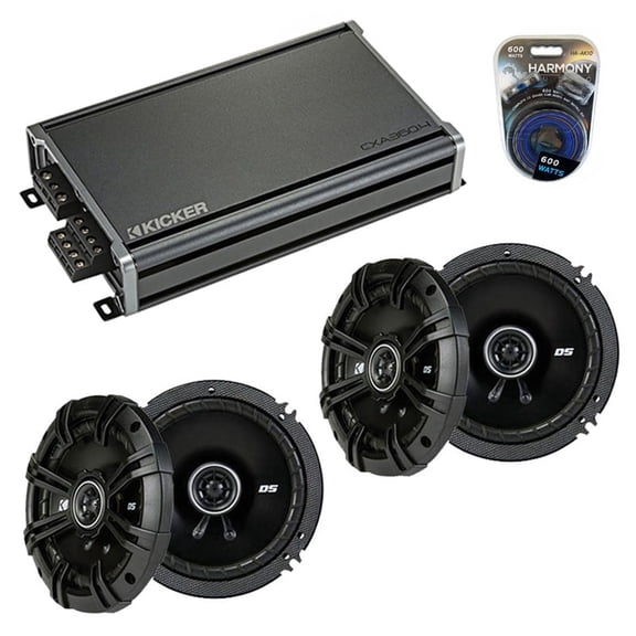 Fits Hyundai Veracruz 2007-2011 Speaker Upgrade Kicker (2) DSC65 & CX300.4 Amp - Factory Certified