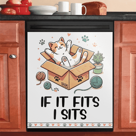 INNOHO Magnetic Dishwasher Cover - Waterproof, Adorable Reusable Decal, 1 Pack