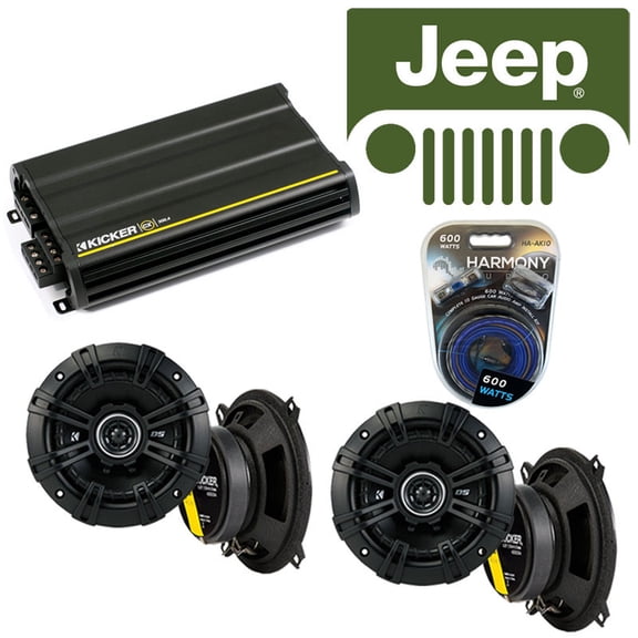 Fits Jeep CJ-7 1979-1988 Factory Speaker Replacement Kicker DSC5 & CX300.4lifier - Factory Certified