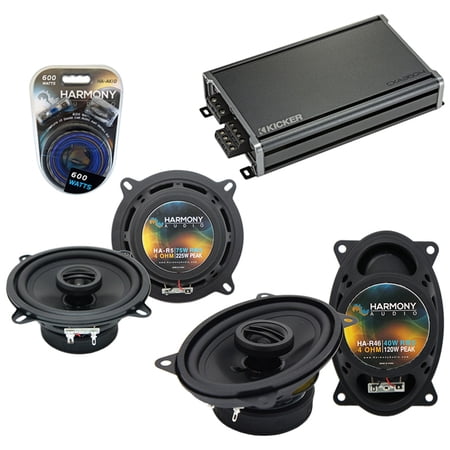 Fits Jeep Comanche Pickup 1985 OEM Speaker Upgrade Harmony R5 R46 & CXA360.4 Amp