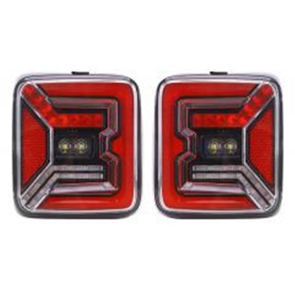 Quake LED QTE347 Tech LED Tail Lights for 2008 Jeep Wrangler JL