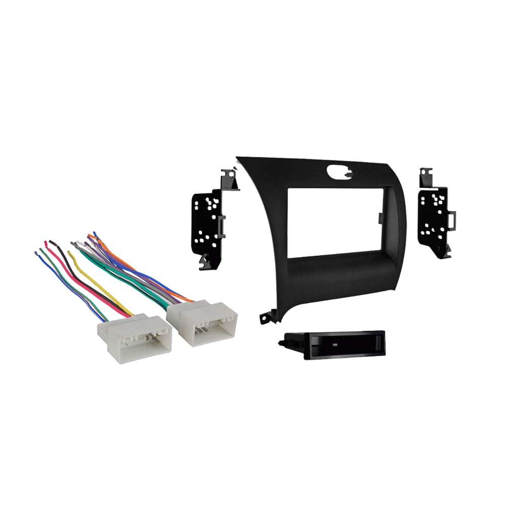 Fits Kia Forte 14-18 Single DIN Aftermarket Car Stereo Harness Radio Dash Kit