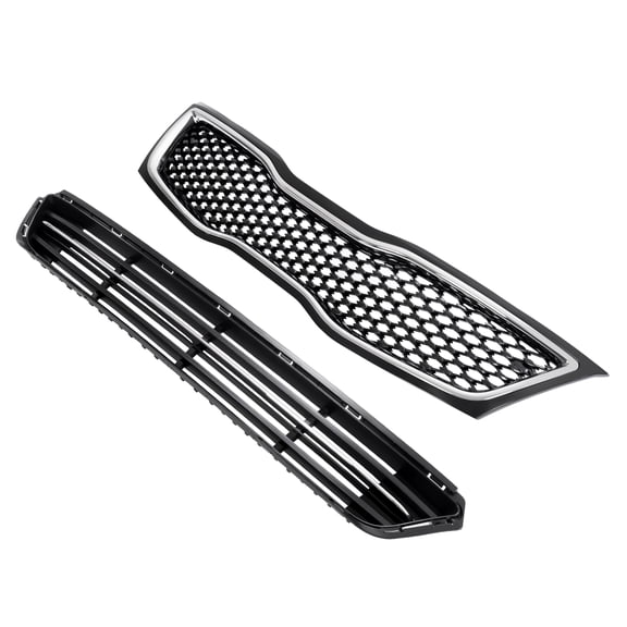 Fits Kia Optima 2014-2015 Front Upper &Lower Bumper Grille Radiator Grill Chrome
