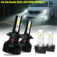 thumbnail image 1 of Fits Kia Rondo(With Halogen) 2014 2015 2016 2017 LED Headlight Bulbs High Low Beam H7+H11B Set 14000LM 6000K 4Pack, 1 of 13