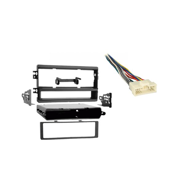 Fits Kia Sedona 2002 Single DIN Aftermarket Harness Radio Install Dash Kit