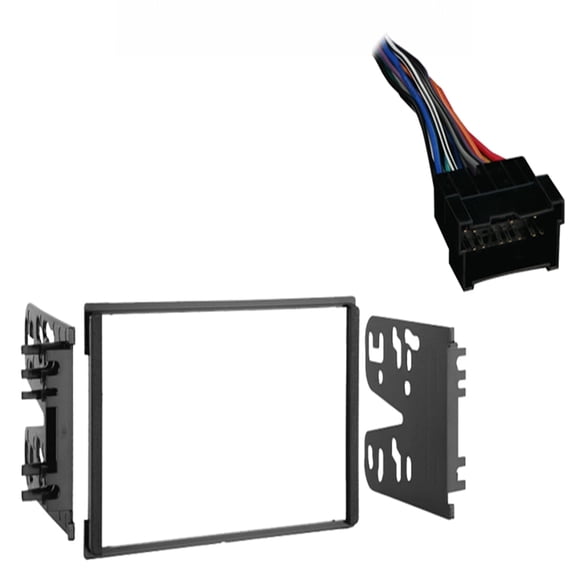 Fits Kia Spectra 2004.5 LX/EX Models Metra Double DIN Dash Kit with Harmony Radio Harness
