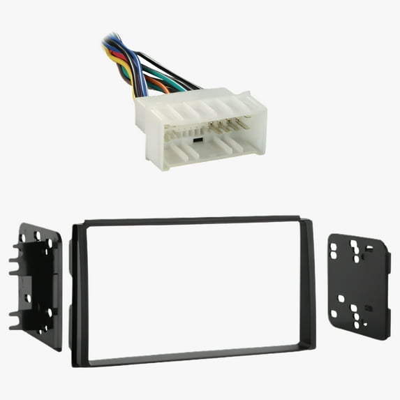 Fits Kia Spectra 2007-2009 Metra Double DIN Dash Kit with Harmony Radio Harness