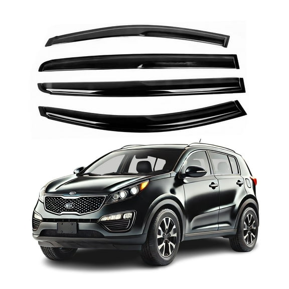 Fits Kia Sportage 11-16 Acrylic Window Visor Sun Rain Deflector Guard