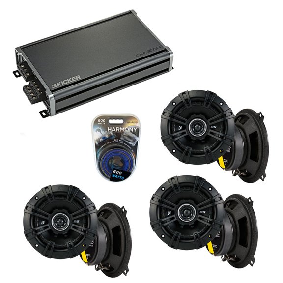 Fits Land Rover Freelander 02-06 Speaker Upgrade Kicker (3) DSC5 & CX300.4 Amp - Factory Certified