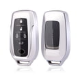 thumbnail image 1 of Fits LandCruiser car key Pack Venza/RAV4 shell Elfawell Case, silver color, 1 of 6