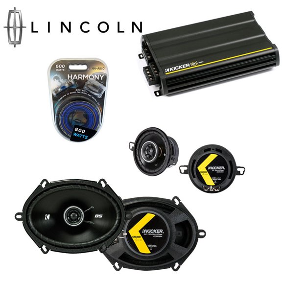 Fits Lincoln Mark VIII 96-98 Speaker Replacement Kicker DS Series & CX300.4 Amp - Factory Certified