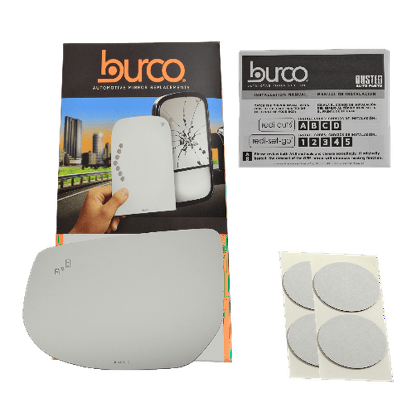 Fits MB SL, SLK, SLC Left Mirror Glass Lens w/Blind Spot Icon See Details