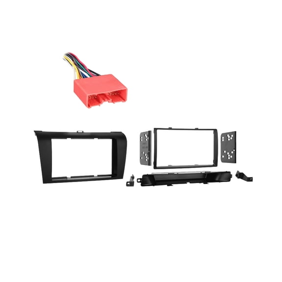 Fits Mazda Mazda3 2004-2009 Double DIN Stereo Harness Radio Install Dash Kit