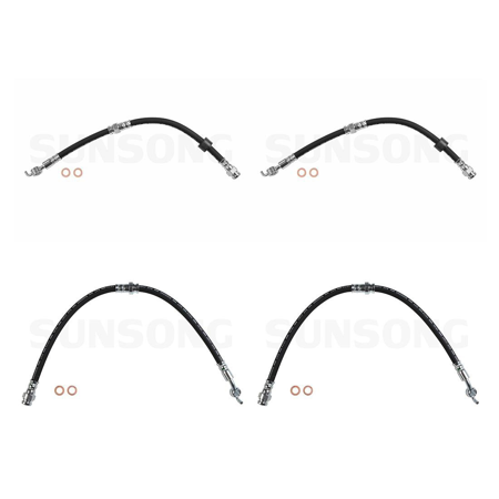 Fits Mazda Protege 2001-2003 4 X Front Rear Brake Hydraulic Hose