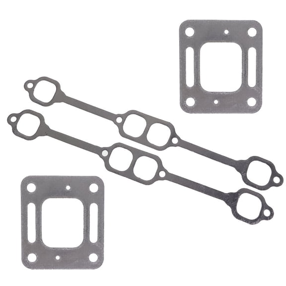 Fits Mercruiser 5.0 mpi 5.7 350 riser block v8 elbow kit Gasket Manifold