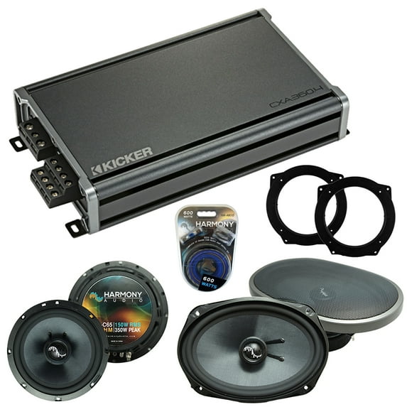 Fits Mini Cooper 2002-2006 Speakers Replacement Harmony C65 C69 & CXA360.4 Amp