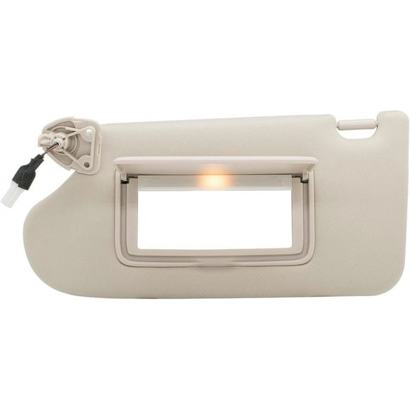 Fits Nissan Altima 2013-2018 Shtlyh Left Driver's Side Sun Visor with Light No Sunroof 96401-3TA2A