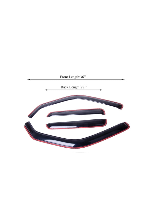 Nissan Juke 2011-2017, Hood Shields with smoke tinted, ABS Plastic for Nissan Juke 2011-2017