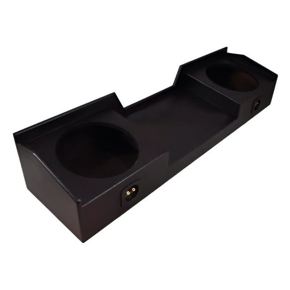 Fits Nissan Titan Crew King 04-10 Dual 10" Custom Sub Box Sealed Enclosure Black