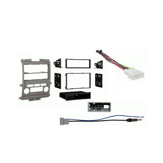 Fits Nissan Xterra 09-12 w/ Gray Dash Harness Radio Install Kit - Excluding X