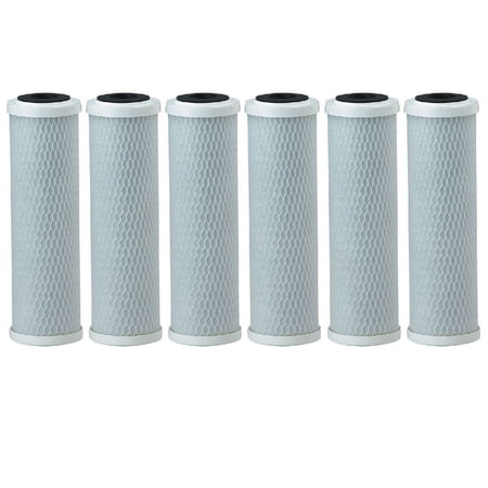 Fits Pentek CBC-10 0.5 Micron Standard 10 Inch Carbon Block Water Filter 6 Pack
