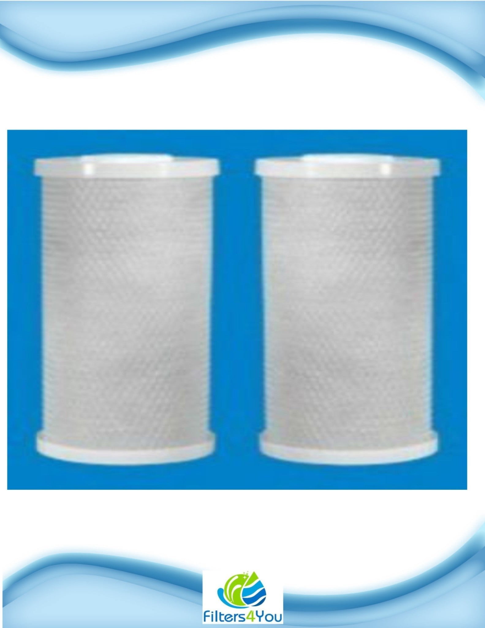Fits Pentek GAC-BB 10" Big Blue Water Filter 2-PACK