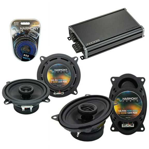 Fits Porsche 911 1973-1997 Factory Speaker Upgrade Harmony R46 R5 & CXA360.4 Amp