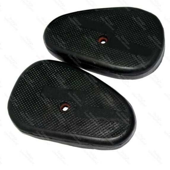 Fits Royal Enfield 350 500cc Black Rubber Knee Pad Set