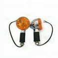 thumbnail image 1 of Fits Royal Enfield Bullet 350 500cc Chrome Orange Indicators, 1 of 2